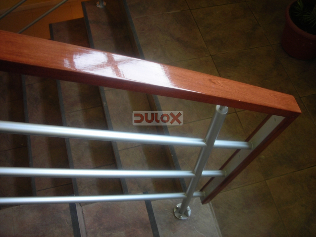 BARANDAS ACERO INOXIDABLE Y MADERA