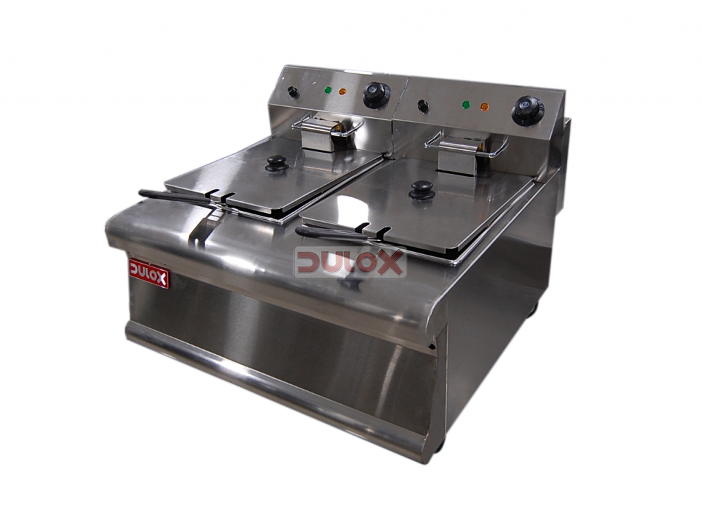 FREIDORA ELECTRICA ENCIMERA DE 2 CANASTILLOS / HEF-608