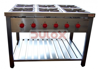 COCINA INDUSTRIAL DE 6 QUEMADORES / 6PQ